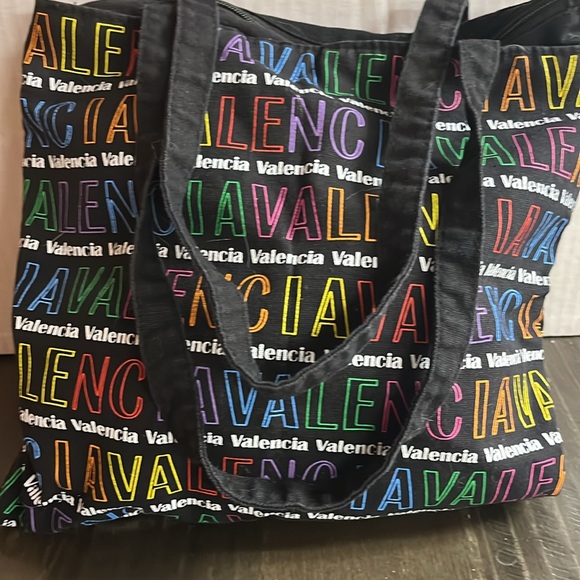 VALENCIA SPAIN TOURIST BAG MULTICOLORED - Picture 2 of 2